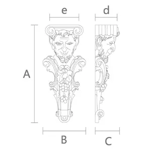 large detail atlas statue corbel renaissance style -2